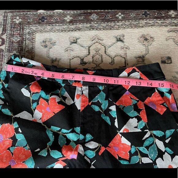 Kate Spade Saturday floral cropped cotton pants size 2 NEW - Picture 11 of 12